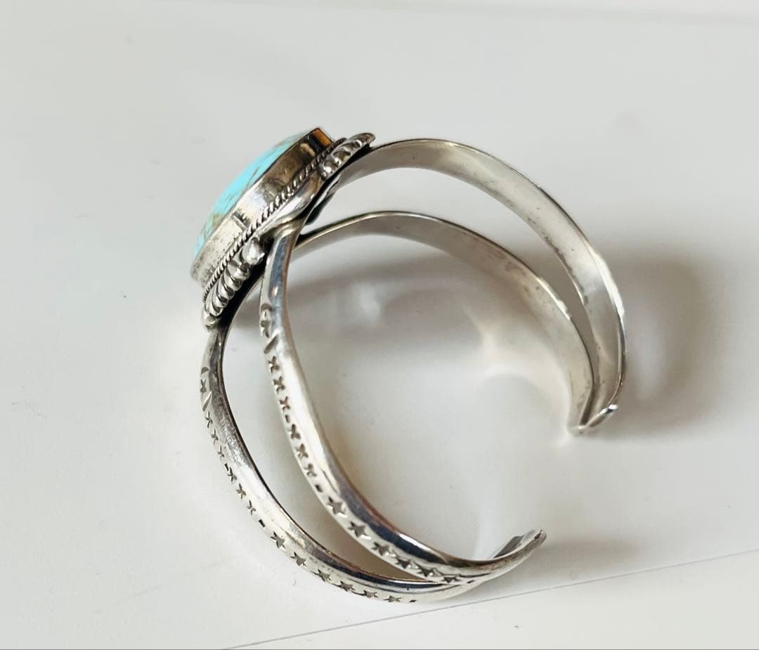 VINTAGE ビンテージ ターコイズ バングル　ブレスレット シルバー925