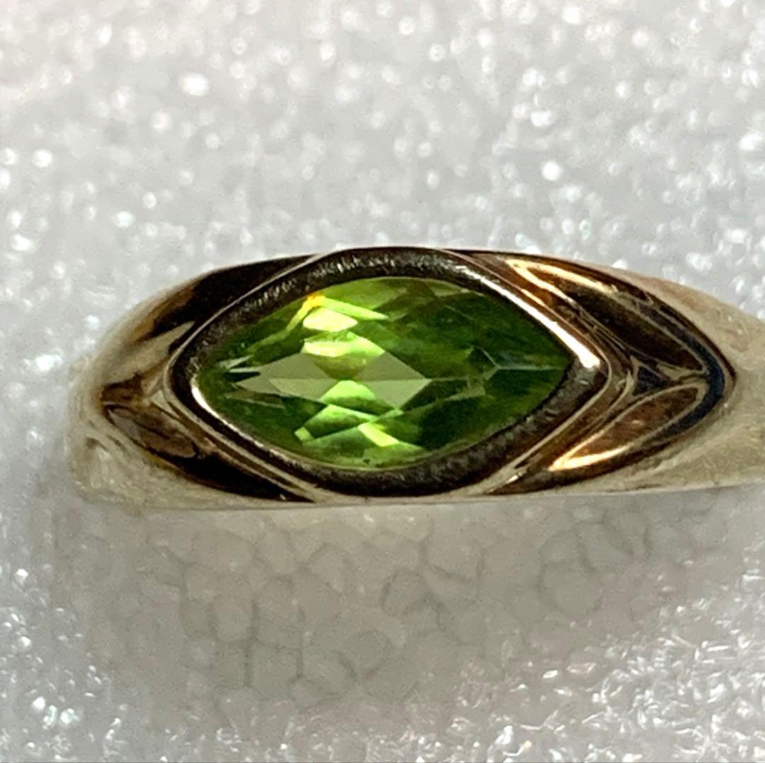 14K ペリドット リング 3.85ｇ
