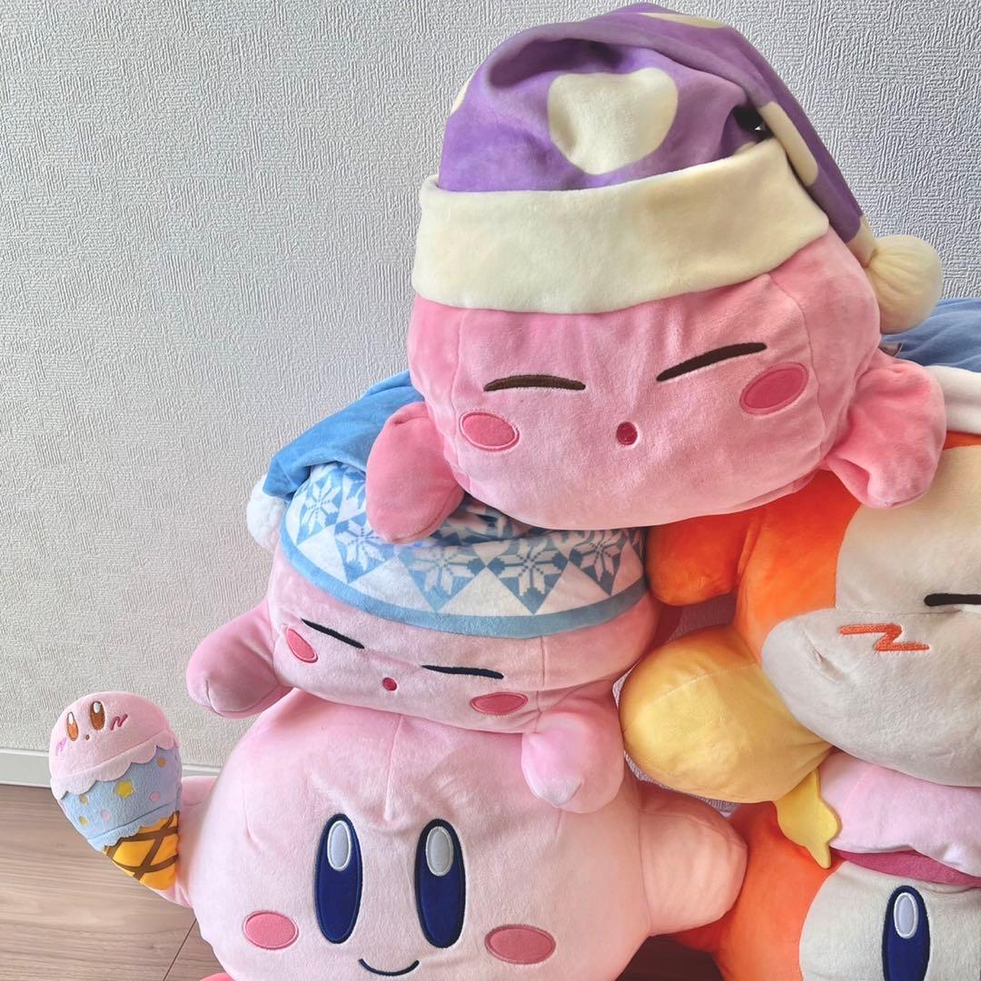 【年末特価】星のカービィ　一番くじA賞　BIGぬいぐるみセット　スリープ　アイス