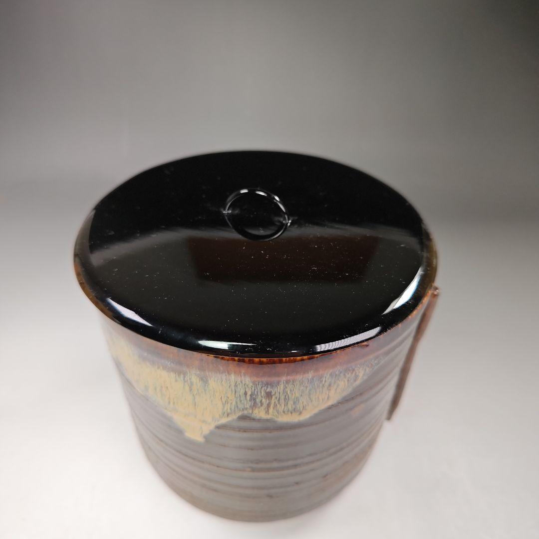 イ606 水指『桶谷定一作』『高取手　水指　共箱』茶道具