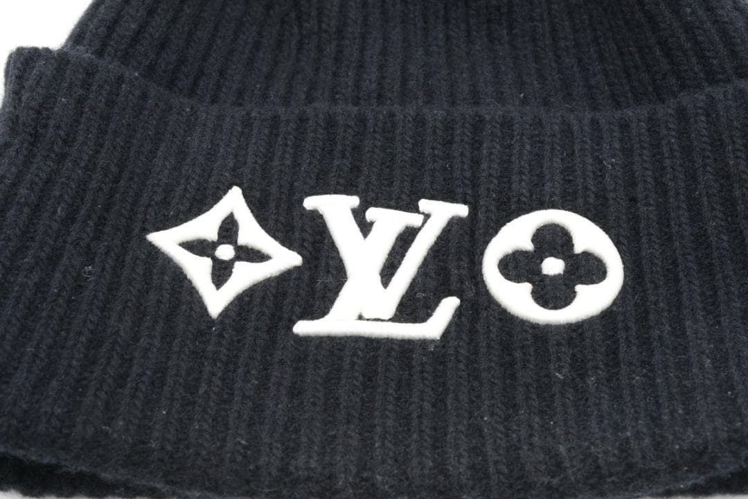 【美品】ルイヴィトン モノグラム ビーニー M77872 ニット ビーニー