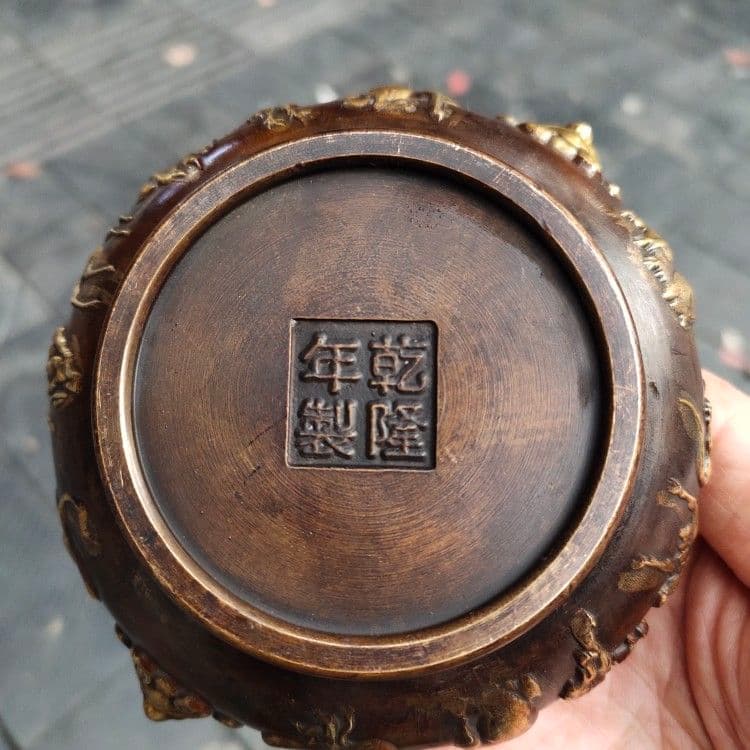 銅 細工 十二支香炉 茶道香炉 挿し香炉 仏堂香炉 装飾品 工芸品 置物