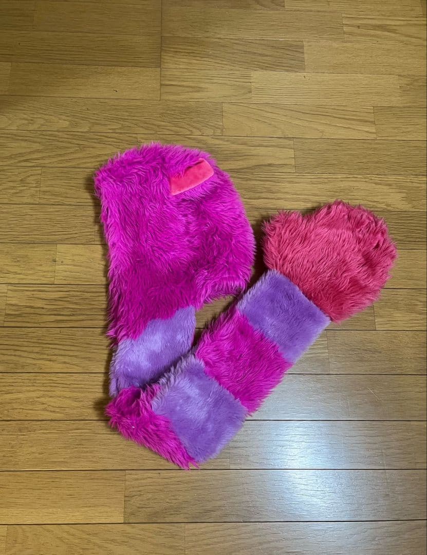 チェシャ猫 マフラーキャップ ディズニー 美品