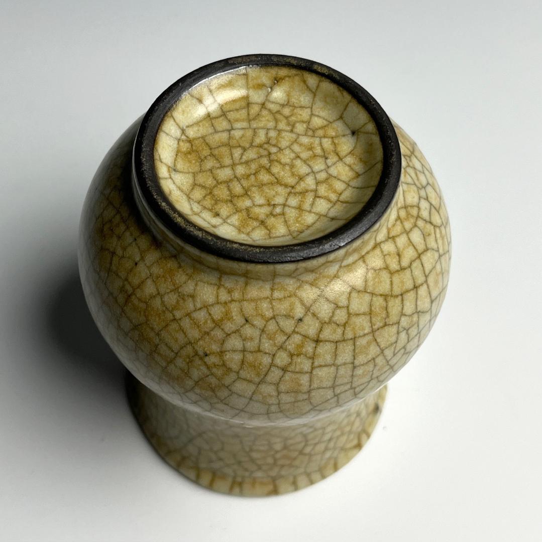 哥窯瓶 中国古玩 中国美術 旧家蔵出 A933