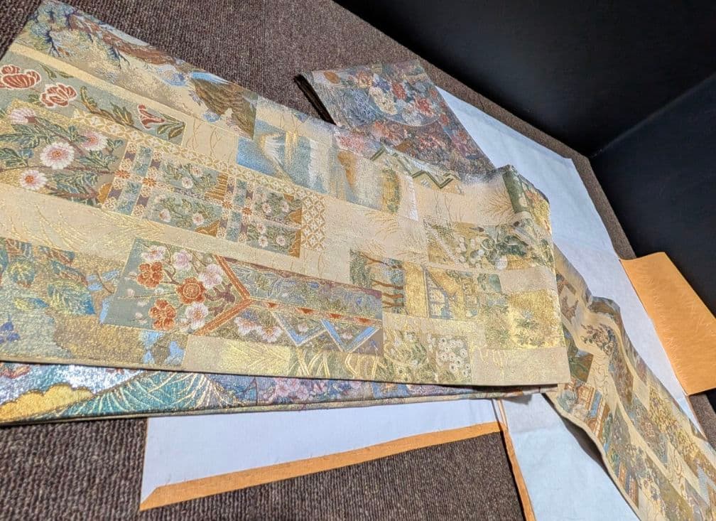 伝承国宝図 美術織物 西陣織 高級織額 逸品 付属品完備 鑑定証付き