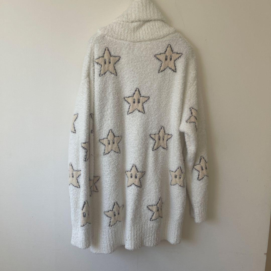 ジェラートピケ スーパーマリオ　コラボ　スター　カーディガン