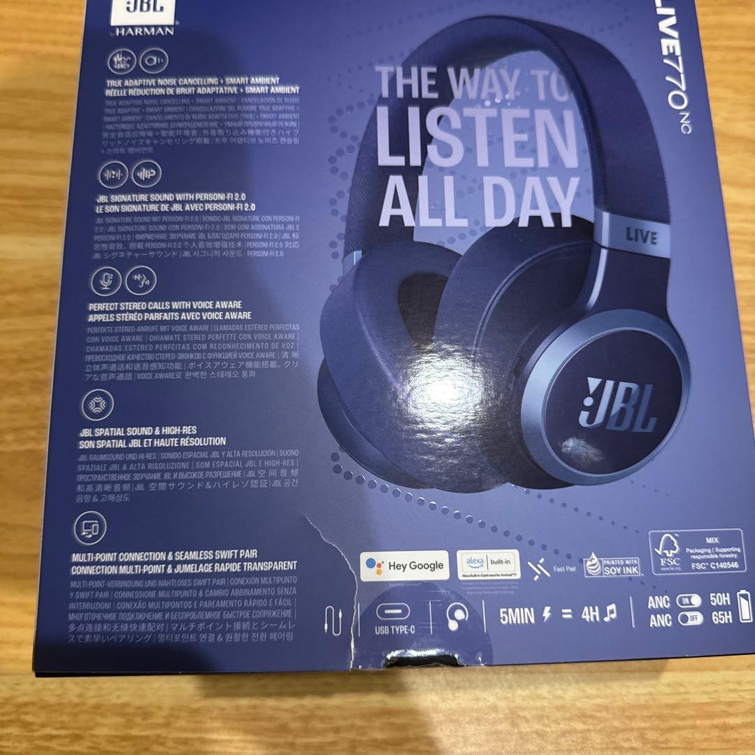 【美品】JBL LIVE770NCワイアレスヘッドホン