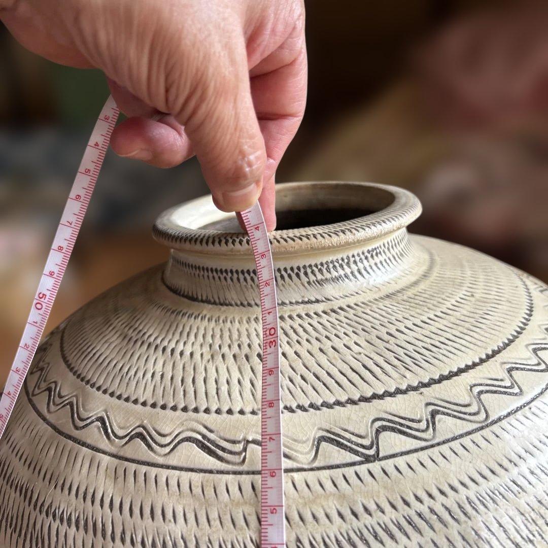 小鹿田焼　花器　壺　花瓶　アンティーク　民芸　民藝