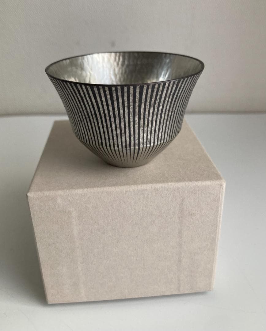 錫色酒器　KURACCO 浦中廣太郎　『冬雨』　おちょこ　ぐい呑み