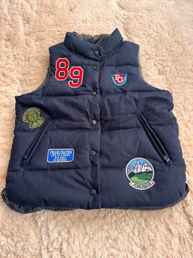 ゴルフ　パーリーゲイツ ダウンベスト ネイビー
