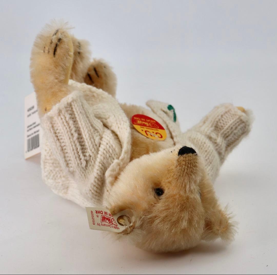 コレクション Steiff C.U. gathering bear with flag1995