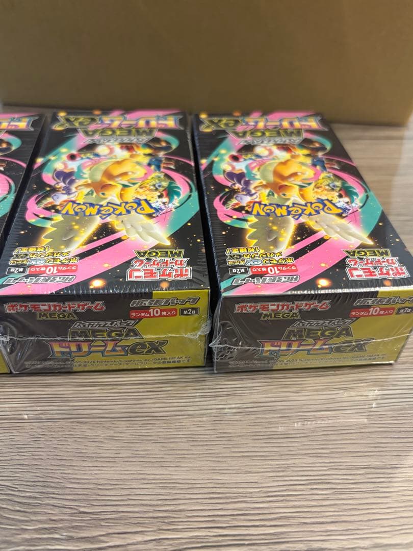 再*可様 ポケモンカードゲーム MEGAドリームex 3BOX シュリンク付き