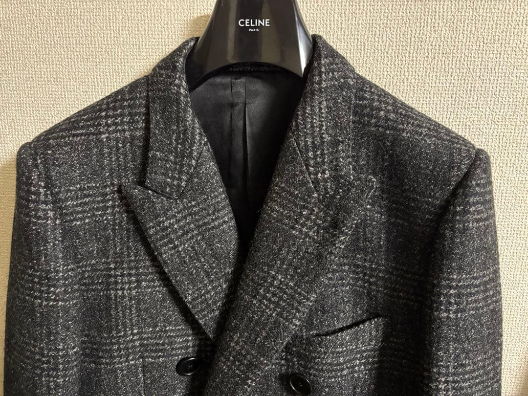celine 19aw ダブルロングコート 定価６５万 セリーヌ　エディスリマン