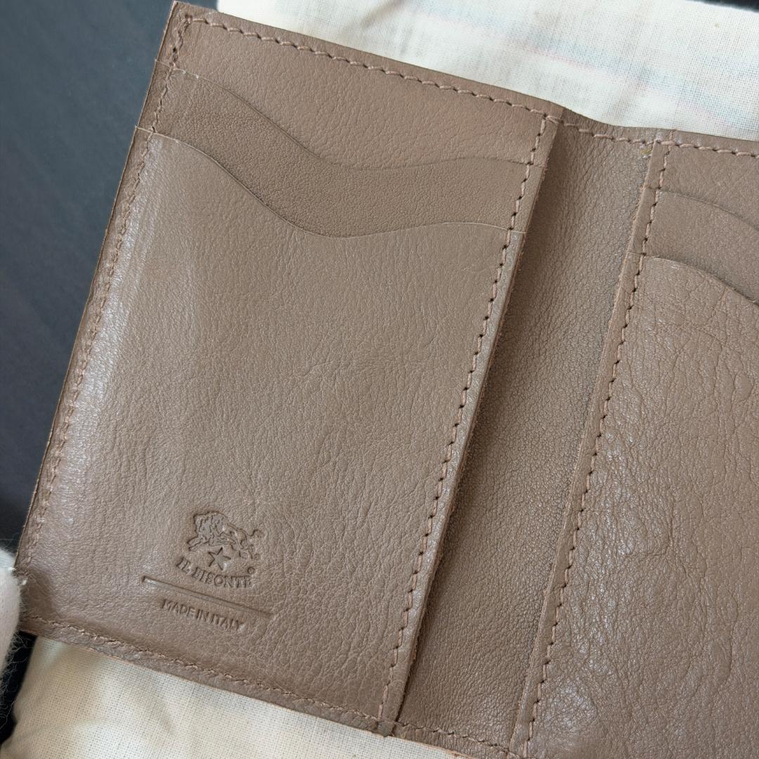 【新品未使用】イルビゾンテ 二つ折り がま口 財布 グレー