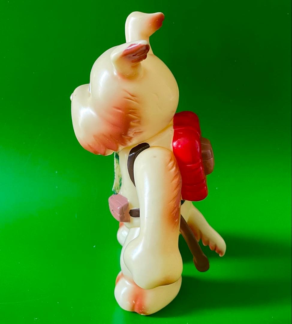 【珍品】当時物　マルザン　のらくろモール中隊長ソフビ　1969年　田川水泡