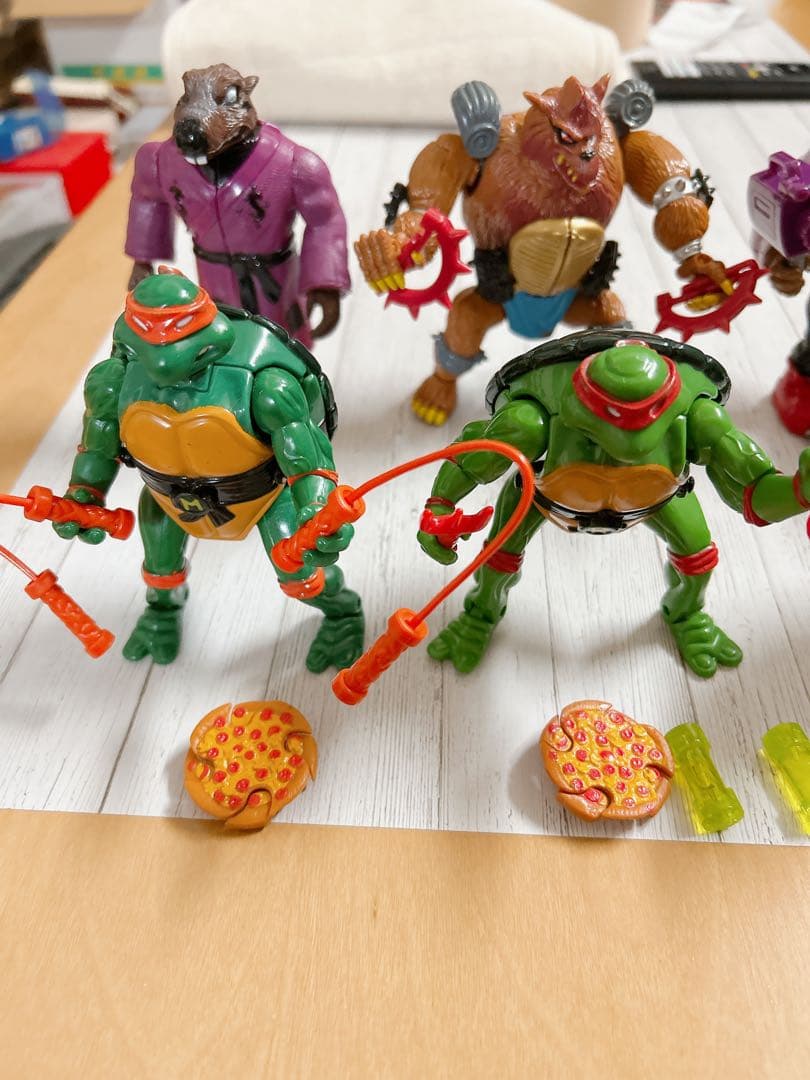 ミュータント・タートルズ アクション　フィギュア 8体セット