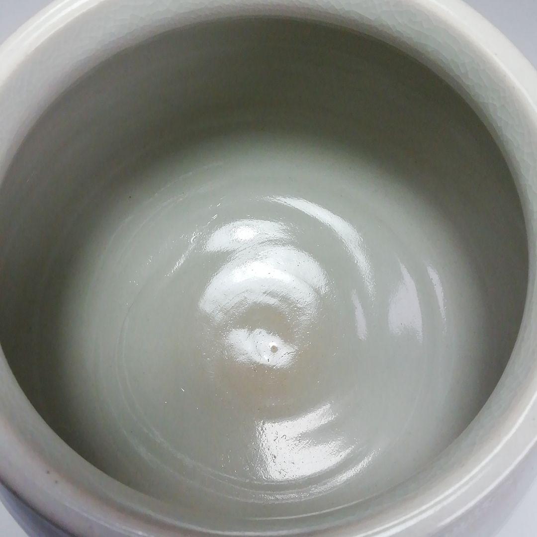 Ｓ６１２　水指　『三嶋芋頭水指』『開田開山造』『礼賓手』　共箱　茶道具