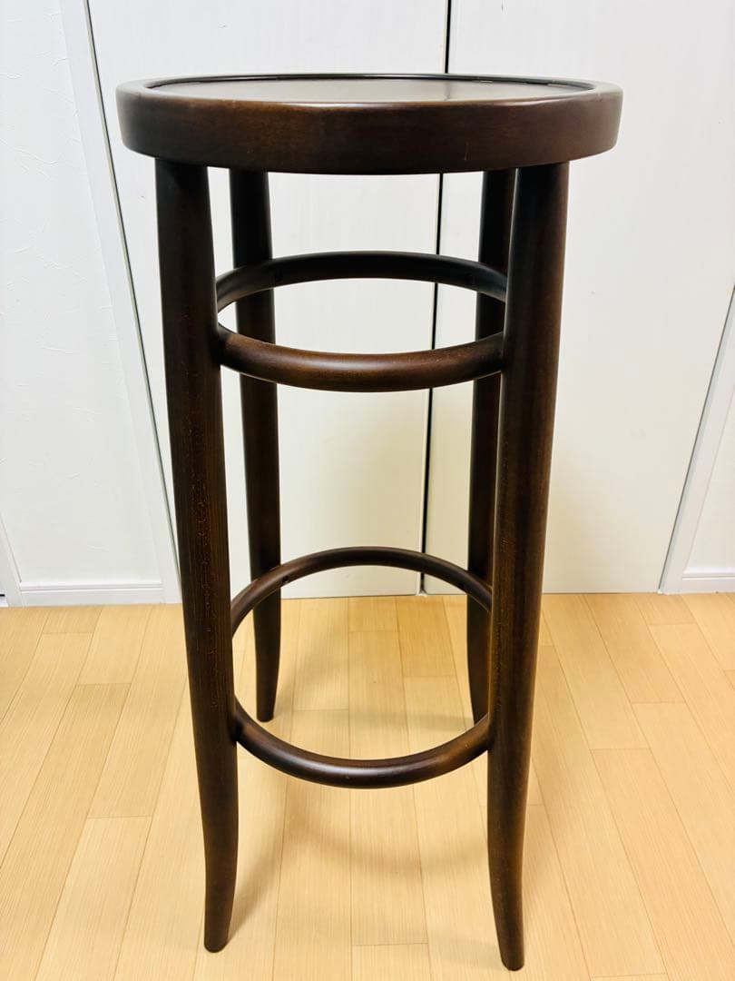 美品　最終価格　秋田木工　ベントウッド　カウンターチェア　曲げ木　ウォールナット