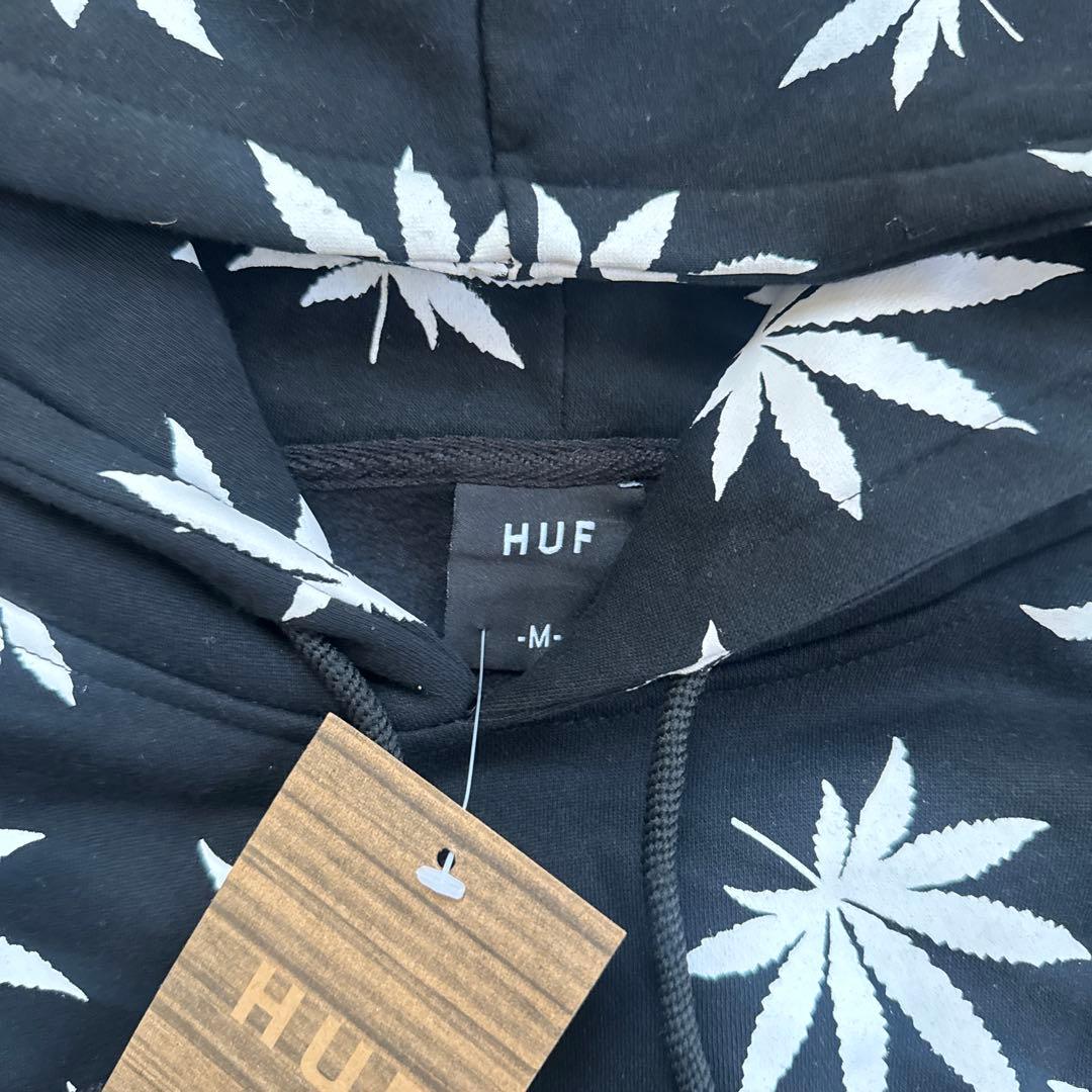 新品タグ付き HUF ハフパーカー長袖 LEAF PRINT HOODIE