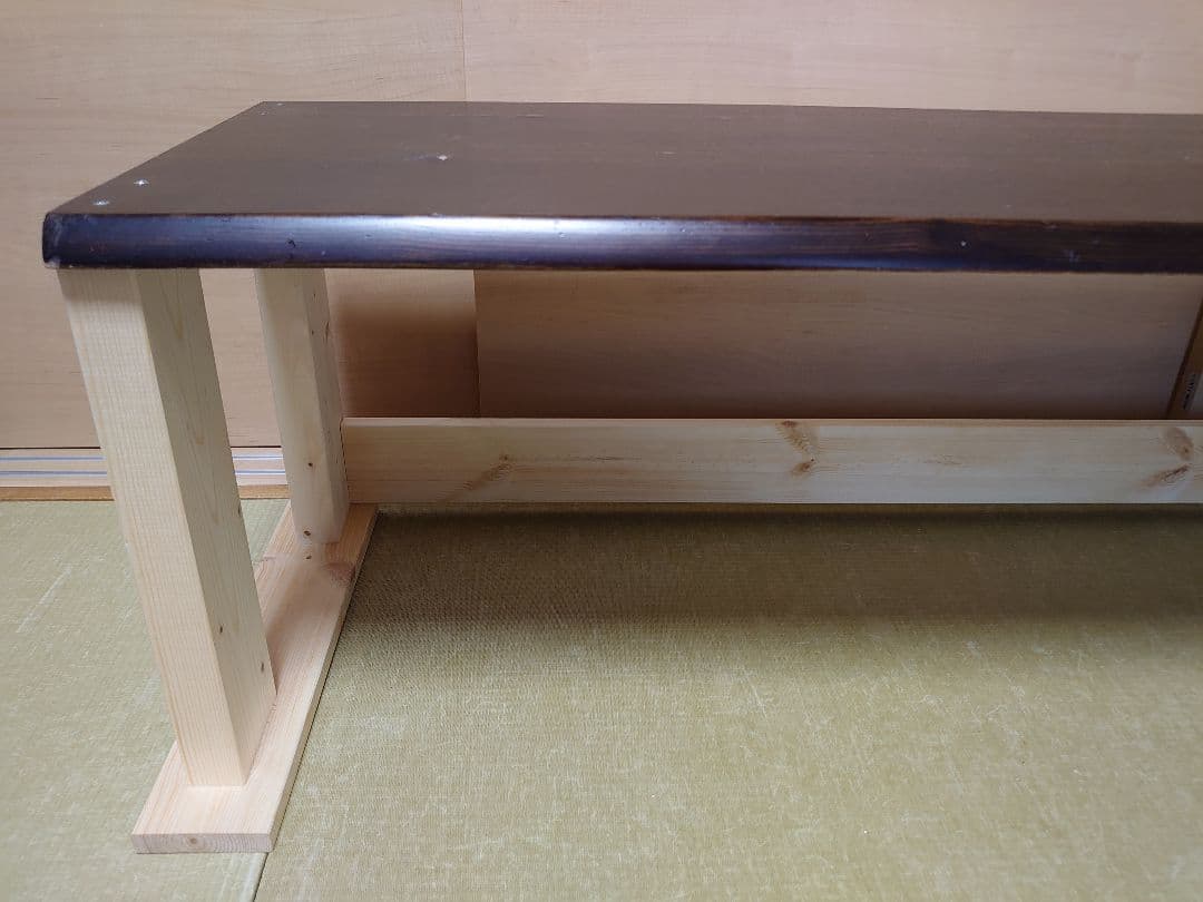 【其の26】中古テーブルを加工したパチスロ実機を置く台（２台用シンプルスタンド）