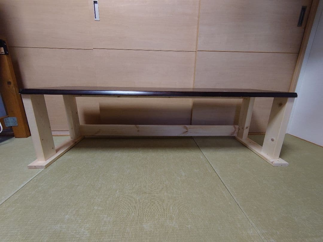 【其の26】中古テーブルを加工したパチスロ実機を置く台（２台用シンプルスタンド）