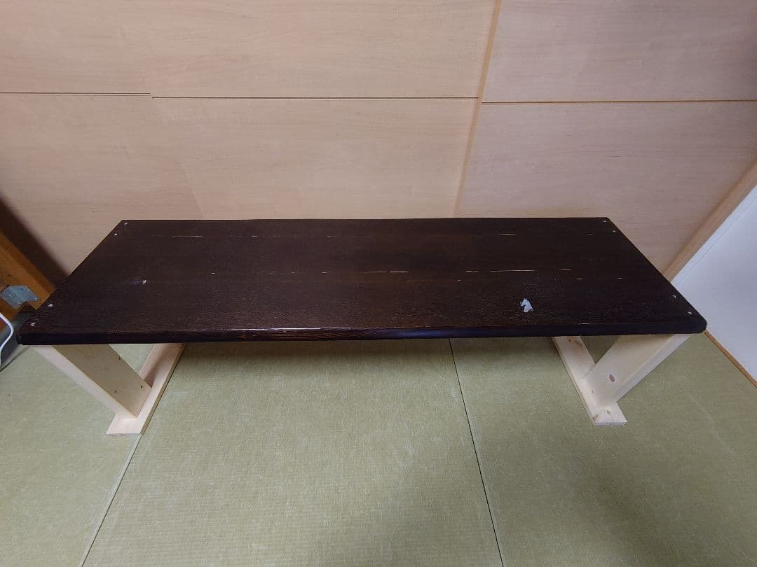 【其の26】中古テーブルを加工したパチスロ実機を置く台（２台用シンプルスタンド）