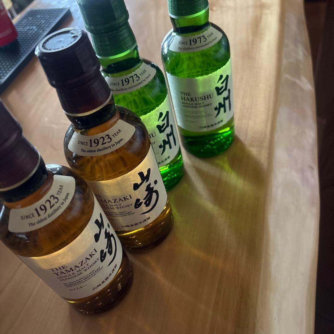 山崎・白州180ml ミニボトル 4本セット