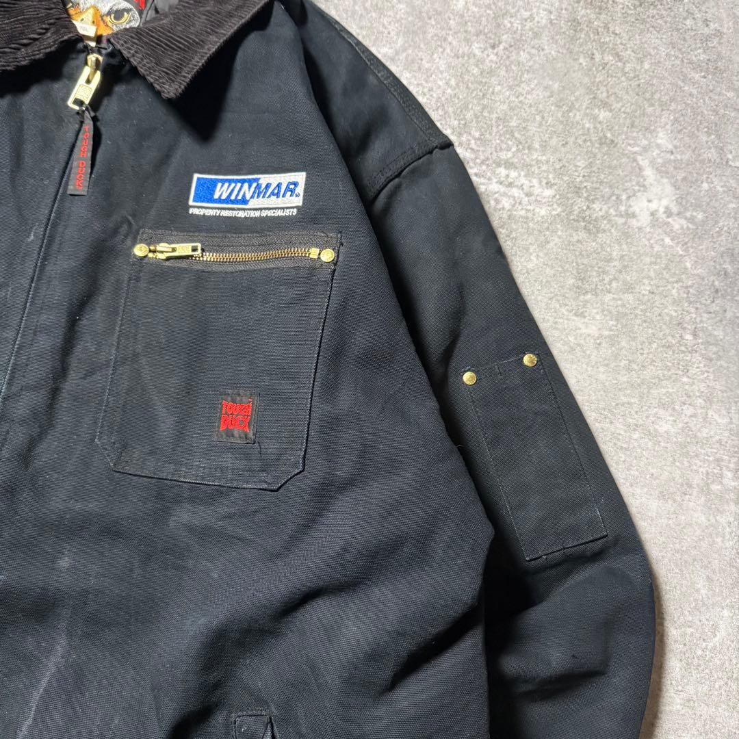 TOUGH DUCK タフダック 襟コーズ ダックジャケット XL ブラック