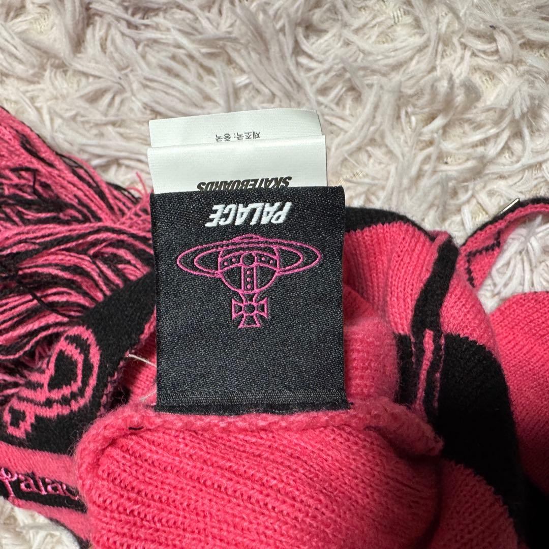 Palace×viviennewestwood スタッズ付き ニット帽