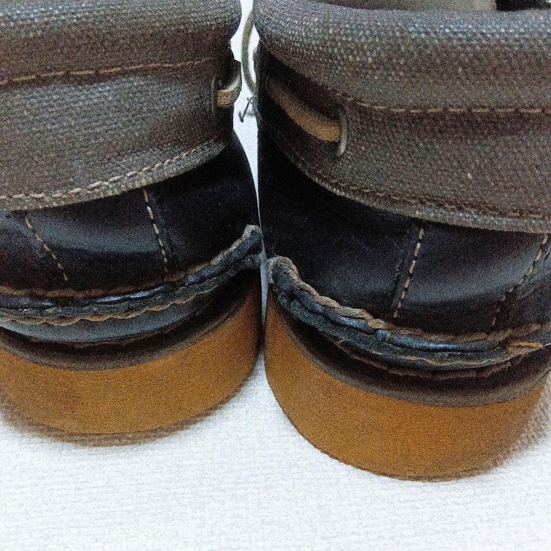 ティンバーランド　スリーアイ　モカシン　デッキシューズ　ブラック　28.0