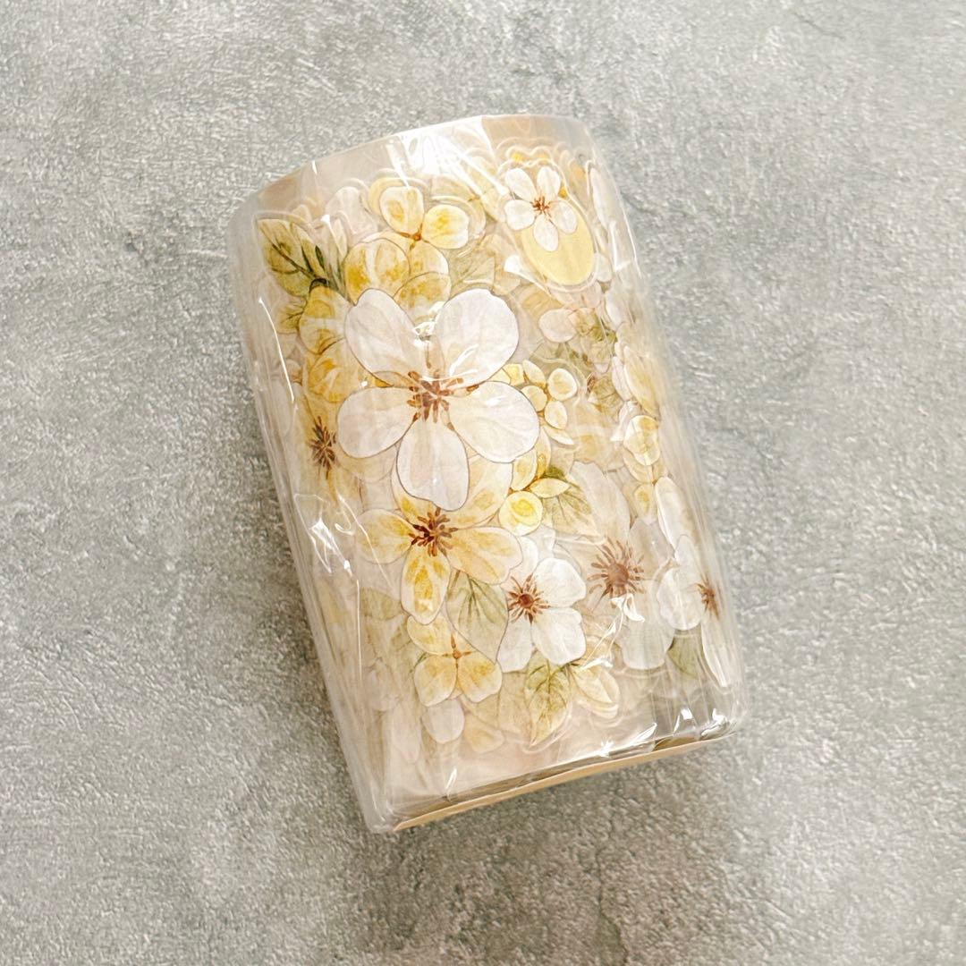 ⭐️SALE⭐️小白家文創《盏中花》海外マスキングテープ マステ 【2758】