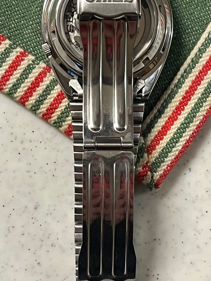 【未使用級】SEIKO セイコー セイコー5 SNXS75K1 自動巻 裏スケ