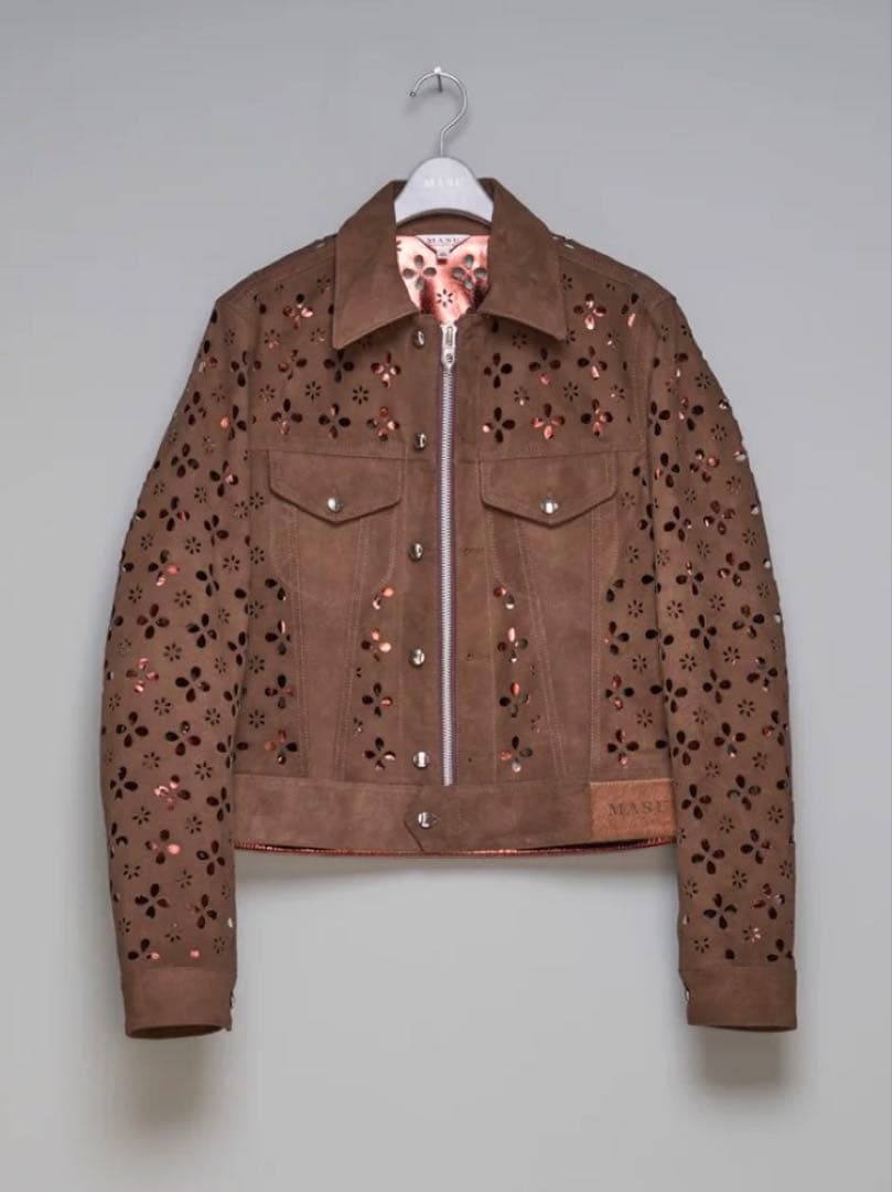 ジャケット・アウター MASU25FW LEATHER TRUCKER JACKET