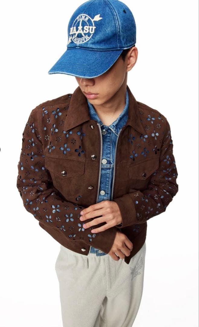 ジャケット・アウター MASU25FW LEATHER TRUCKER JACKET