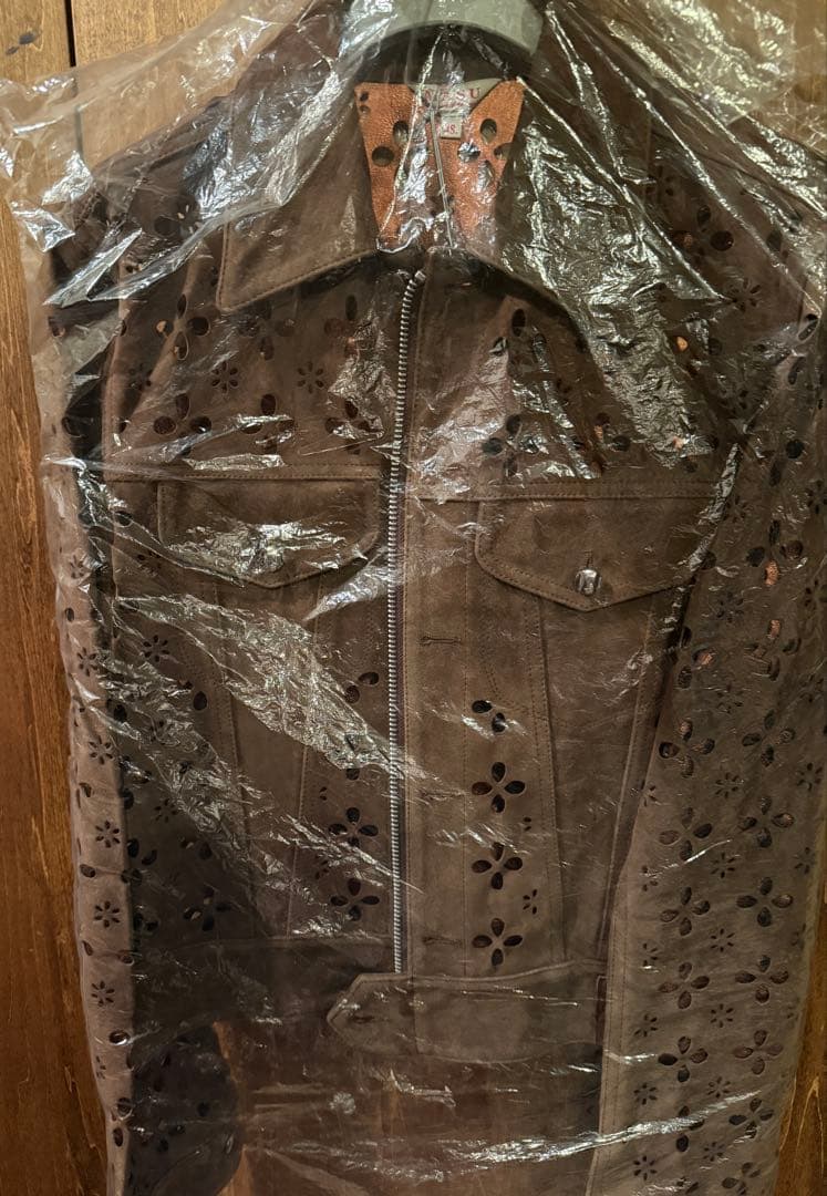 ジャケット・アウター MASU25FW LEATHER TRUCKER JACKET