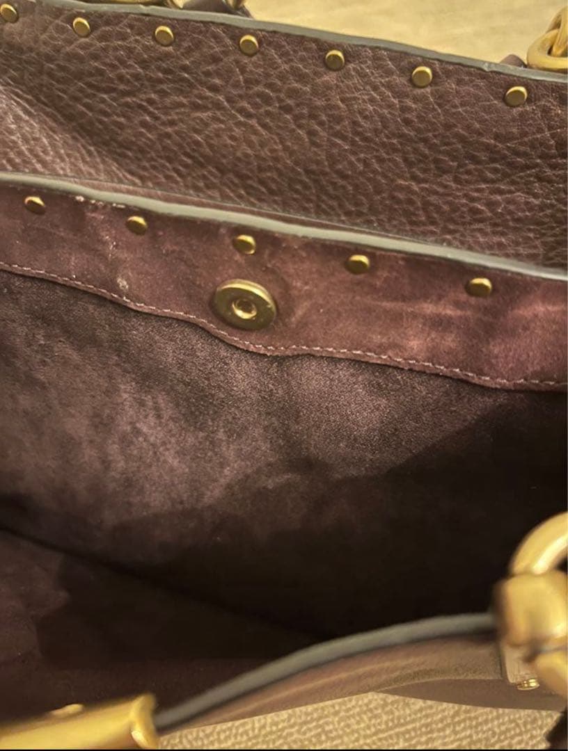 ⭐︎ syouta⭐︎COACH ドリーマー ウィズ リベット ハンドバッグ