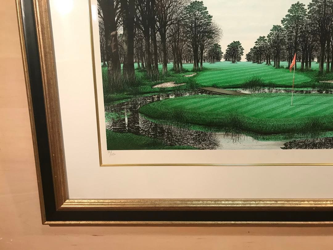 ロビーさま専用デペルト「ゴルフ場・リッチフィールドゴルフクラブ」リトグラフ２作品