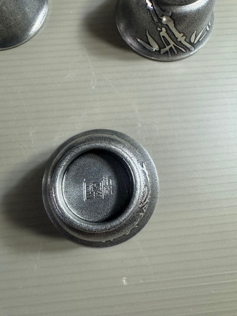 1560 薩摩錫器 本錫　酒器セット