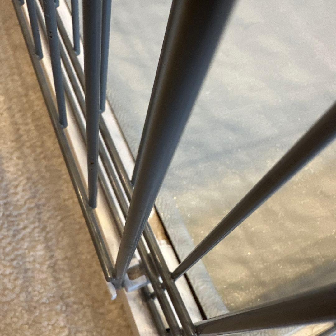 犬用ホワイトケージ 124cm x 62.5cm x 70cm 屋根面付き