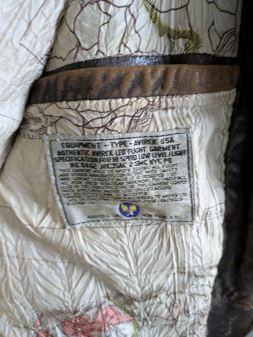 shu様 AVIREX G-1ジャケット ブラウン レザー