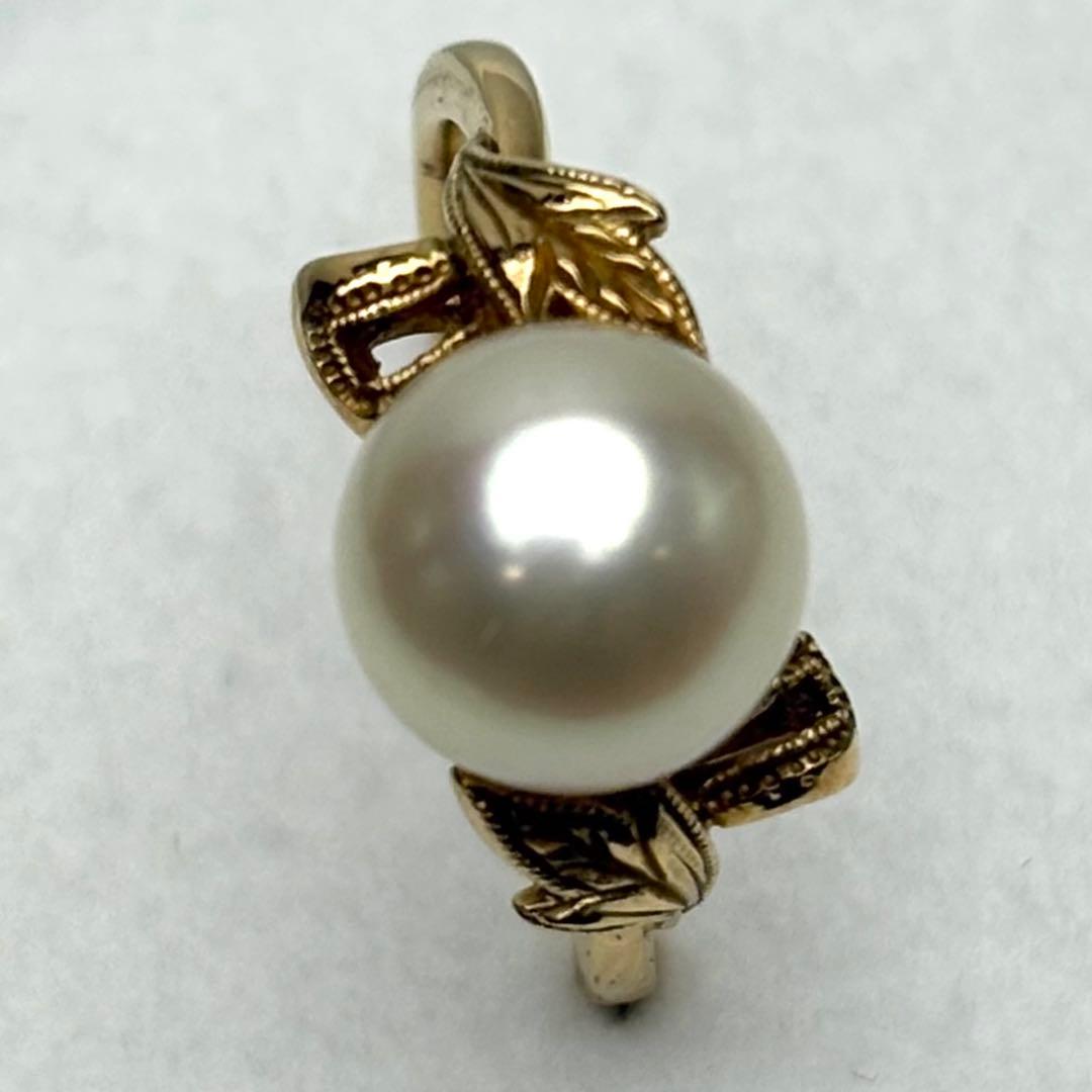 K14 MIKIMOTO アコヤ パールリング 8.6ｍｍ　付属品完備