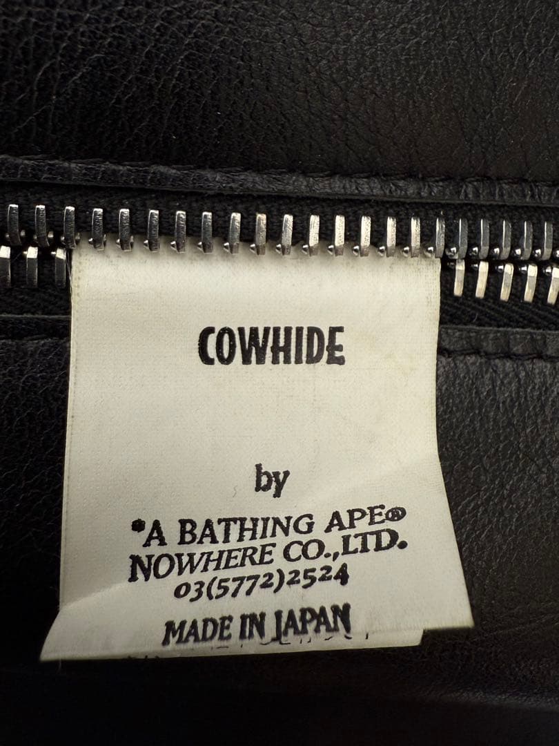 APE アベイシングエイプ レザーライダースジャケット