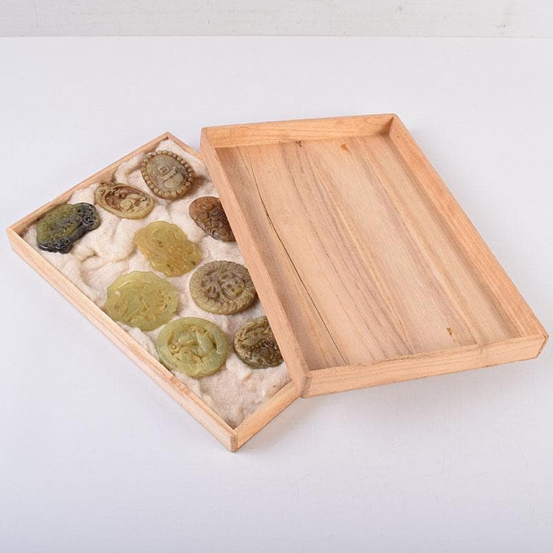 中国　玉石彫刻　玉器　玉珮　根付　11点まとめて　V　R8957