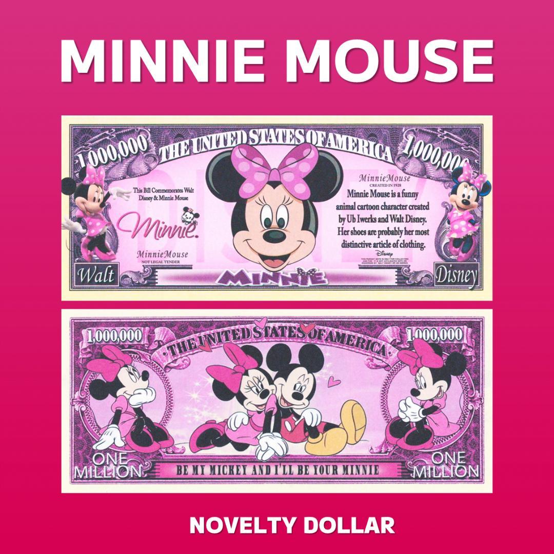【ディズニー】ミニーマウス　ノベルティ　ドル紙幣