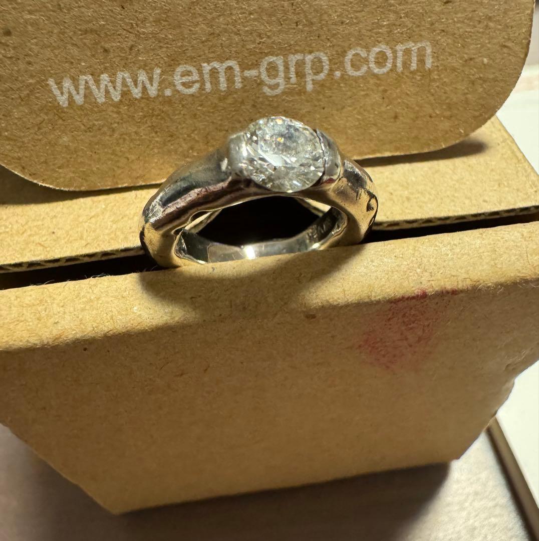 【匿名配送】イーエム★ジルコニア★シルバー★ピンキーリング★１号★e.m.