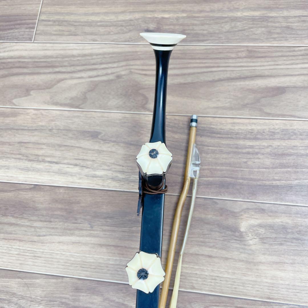 中国 上海 民謡楽器 二胡 niko 高級　ニシキ蛇皮