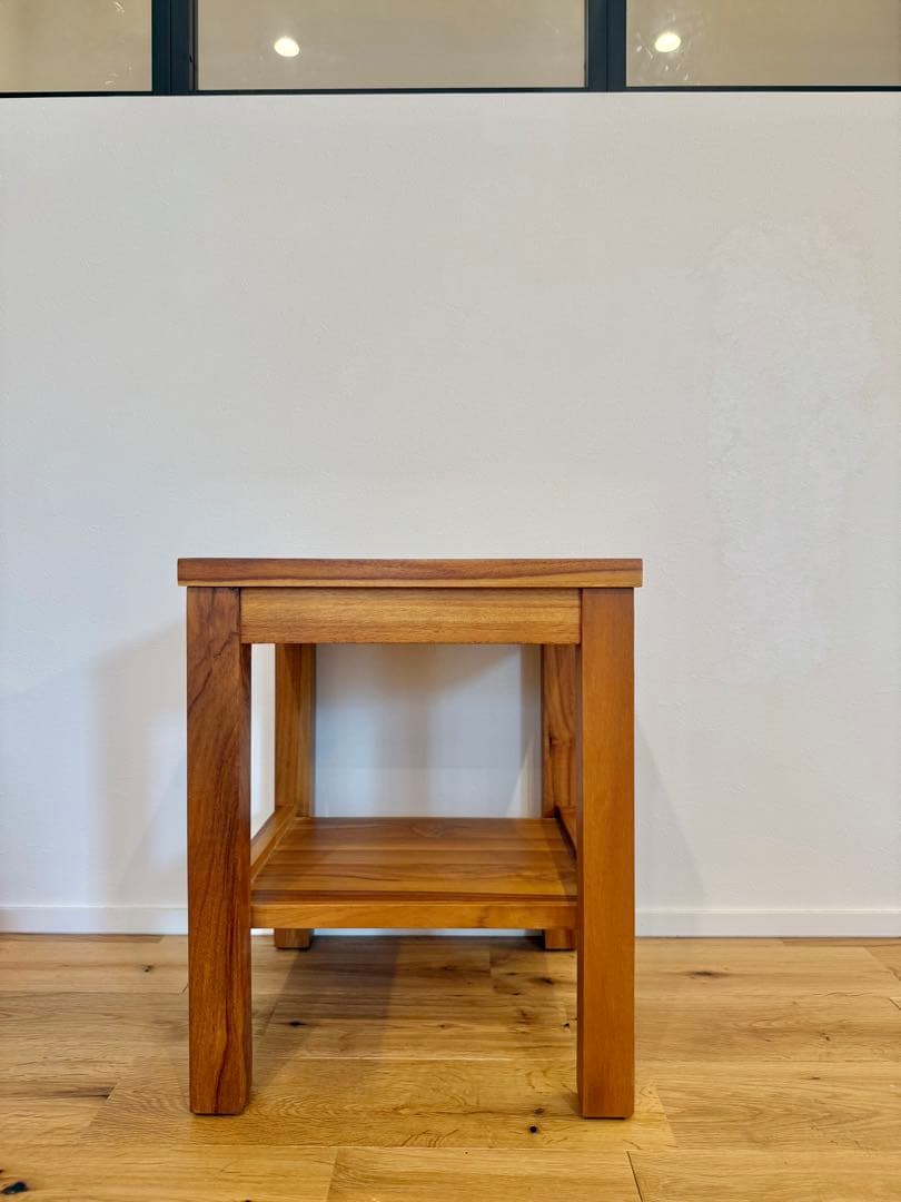 【希少・美品】unico ブレス スツール チーク無垢材 北欧ナチュラル