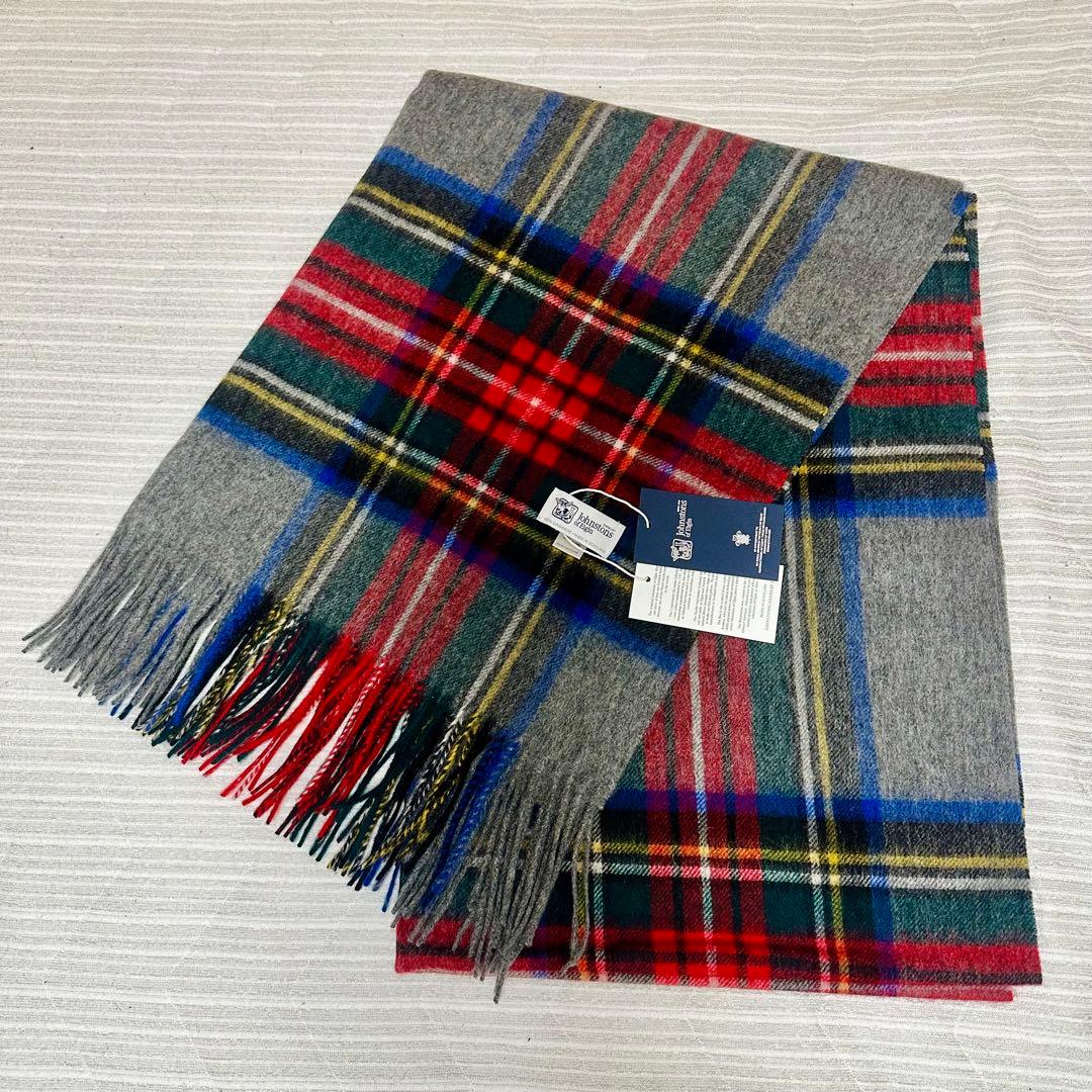 u*6様 ジョンストンズ カシミア 大判ストール マフラー グレースチュワート