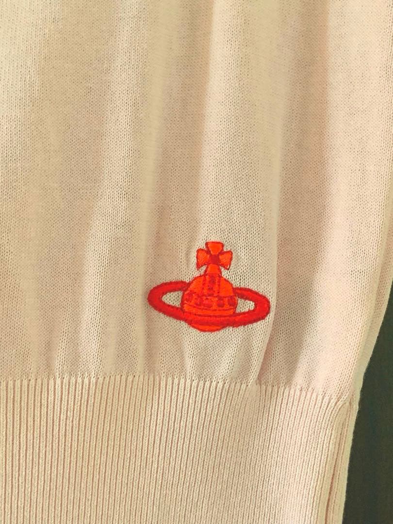 【美品】Vivienne Westwood タンクトップ ピンク 刺繍ロゴ 2