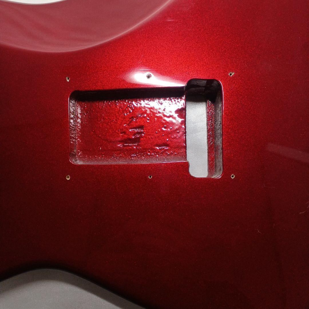 エレキギターボディ メタリックレッド